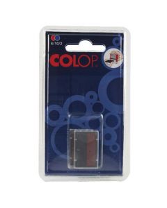 COLOP E/10/2 REPLACEMENT INK PAD BLUE/RED (PACK OF 2) E/10/2