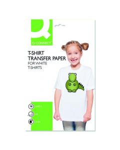 Q-CONNECT T-SHIRT A4 TRANSFER PAPER (PACK OF 10 TRANSFERS) KF01430