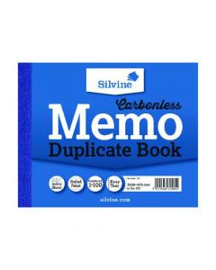 SILVINE CARBONLESS DUPLICATE MEMO BOOK 102X127MM (PACK OF 12) 703-T
