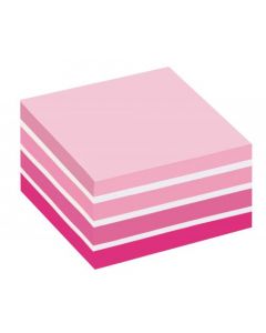 POST-IT NOTES COLOUR CUBE 76 X 76MM PASTEL PINK 2028P (PACK OF 1)