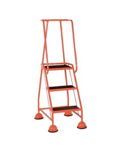 RED 3 TREAD METAL RUBBER STEPS 125KG MAX 385135