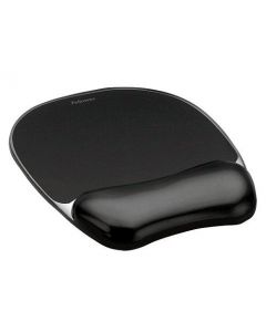 Fellowes Crystals Gel Mouse Pad Black 9112101