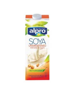 ALPRO SOYA MILK UNSWEETENED 1 LITRE [PACK OF 8 CARTONS]