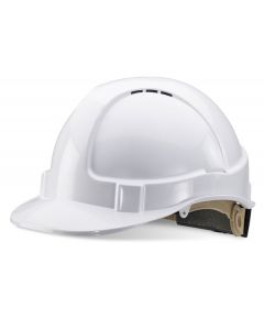BEESWIFT WHEEL RATCHET VENTED SAFETY HELMET WHITE  (PACK OF 1)