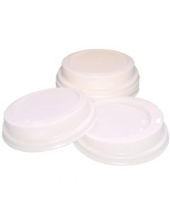 CATERPACK WHITE 25CL PAPER CUP SIP LIDS (PACK OF 100 LIDS) MXPWL80
