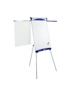 NOBO SHARK FLIPCHART AND DRYWIPE EASEL BLUE AND SILVER 1901918