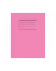 SILVINE EXERCISE BOOK PLAIN 229X178MM PINK (PACK OF 10) EX112