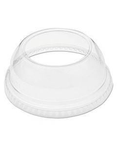 SOLO CUP LID DOMED WIDE HOLE CLEAR REF DLW662 [PACK OF 100 LIDS]