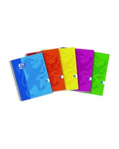 OXFORD TOUCH WIREBOUND HARDBACK NOTEBOOK A4 ASSORTED (PACK OF 5) 400109986