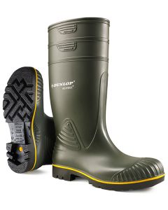 DUNLOP ACIFORT HEAVY DUTY SAFETY WELLINGTON BOOT GREEN SIZE 08 (PACK OF 1)