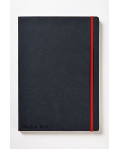 BLACK BY BLACK N RED BUSINESS JOURNAL HARD COVER RULED AND NUMBERED 144PP A4 REF 400038675  (PACK OF 1)