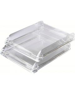 REXEL NIMBUS ACRYLIC LETTER TRAY CLEAR 2101504 (PACK OF 1)