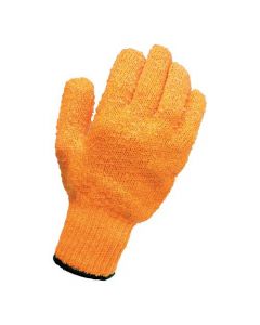 KNITTED GRIP GLOVES [PAIR] HIGH GRIP PVC LATTICE ONE SIZE
