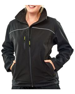 BEESWIFT LADIES SOFT SHELL JACKET BLACK XS (PACK OF 1)