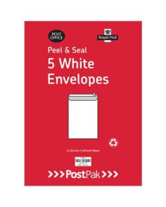 ENVELOPES C4 PEEL AND SEAL WHITE 90GSM (PACK OF 200) 9731232
