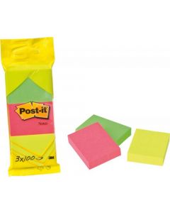 POST-IT NOTES 38X51MM 100 SHEET PAD NEON ASSORTED (PACK OF 36) 6812