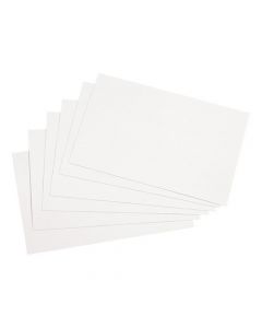 5 STAR OFFICE RECORD CARDS BLANK 6X4IN 152X102MM WHITE [PACK 100]