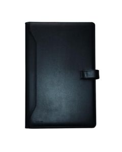 MONOLITH LEATHER LOOK CONFERENCE FOLDER PU WITH A4 PAD BLACK 2900 (PACK OF 1)
