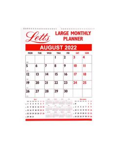 LETTS LARGE MONTH TO VIEW PLANNER 422MM X 340MM 2022 22-TLMP