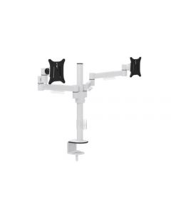 M200 DOUBLE MONITOR ARMS - WHITE