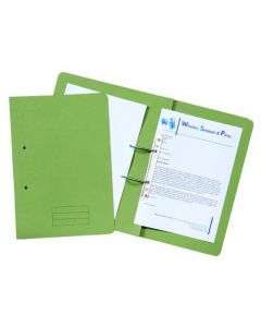SPIRAL FILES 285GSM FOOLSCAP GREEN (PACK OF 50 FILES) TFM50-GRNZ