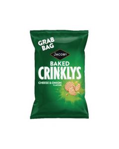 JACOBS CRINKLYS CHEESE AND ONION GRAB BAG (PACK OF 30 BAGS) 27812