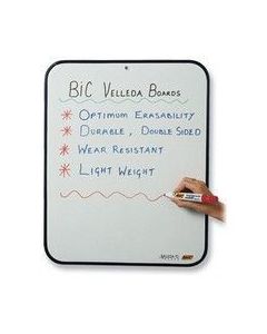 BIC DOUBLE SIDED DRYWIPE WHITEBOARD PLASTIC SURFACE 440X540 CODE 1199024513
