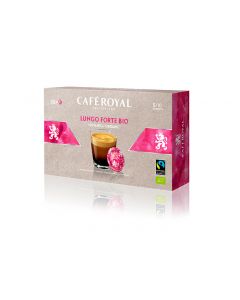 CAFÉ ROYAL COFFEE PODS LUNGO FORTE PACK OF 50 PODS INTENSITY 4/10