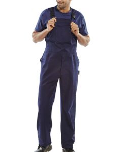 BEESWIFT COTTON DRILL BIB AND BRACE NAVY BLUE 46 (PACK OF 1)