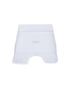 CONTINENTAL LETTER TRAY POLYSTYRENE FOR A4 FOOLSCAP AND COMPUTER PRINTOUTS CRYSTAL CLEAR (PACK OF 1)