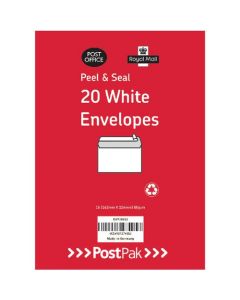ENVELOPES C6 PEEL & SEAL WHITE 80GSM (PACK OF 520) POF27425