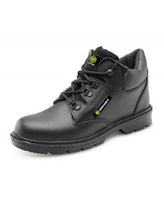 BEESWIFT LEATHER MID CUT MIDSOLE BOOT BLACK 09 (PACK OF 1)