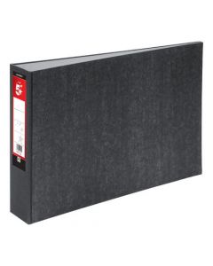 5 STAR OFFICE LEVER ARCH FILE 70MM SPINE OBLONG LANDSCAPE A3 CLOUDY GREY [PACK OF 2 FILES]