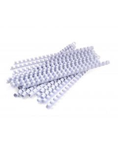 GBC BINDING COMBS PLASTIC 21 RING 125 SHEETS A4 14MM WHITE REF 4028198 [PACK 100]