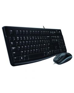 Logitech Black MK120 Wired Keyboard and Mouse Set 920-002552 (Pack of 1 Set)