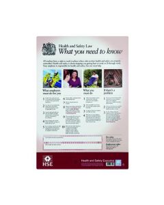 HSE HEALTH AND SAFETY LAW POSTER A3 FWC30/A3 (PACK OF 1)