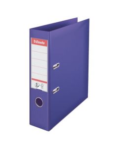 ESSELTE 75MM LEVER ARCH FILE POLYPROPYLENE A4 PURPLE (PACK OF 10 FILES) 811530