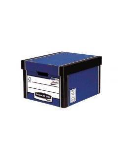 FELLOWES BANKERS BOX PREMIUM PRESTO CLASSIC STORAGE BOX BLUE (PACK OF 10 BOXES) (12 FOR THE PRICE OF 10) 7250601