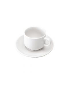 CUP AND SAUCER (PACK OF 6) WHITE 305091