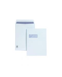 PLUS FABRIC C4 ENVELOPE POCKET WINDOW SELF AND SEAL 120GSM WHITE (PACK OF 250) H27070