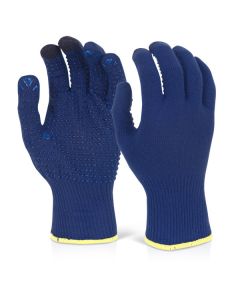 BEESWIFT TOUCH SCREEN KNITTED GLOVE BLUE LARGE BLUE 2XL  (PACK OF 10)
