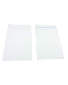 Q-CONNECT B4 ENVELOPE 353X250MM POCKET SELF SEAL 100GSM WHITE (PACK OF 250) KF02896