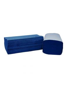 2WORK 1-PLY I-FOLD HAND TOWELS BLUE (PACK OF 3600) 2W70104