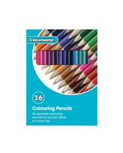 CLASSMASTER COLOURING PENCILS ASSORTED (PACK OF 36) CPW36