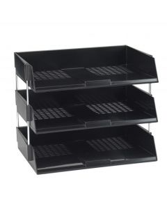 AVERY ORIGINAL A4 WIDE ENTRY LETTER TRAY BLACK W44BLK (PACK OF 1)