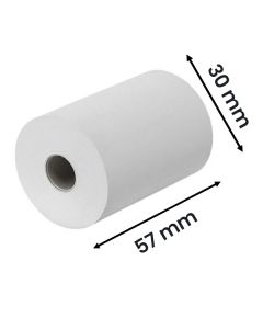 WHITE THERMAL ROLL 57X30X12MM (PACK OF 20)