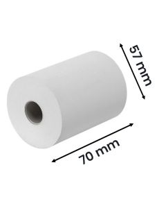 THERMAL PAPER ROLL 57 X 70 X 12.5MM (PACK OF 20)