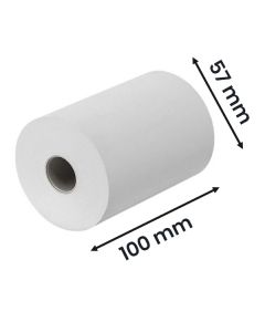 THERMAL PAPER ROLL 57MM X 100MM X 25MM (PACK OF 20)