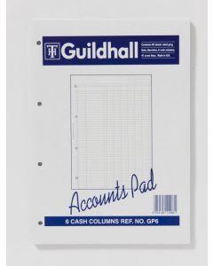 EXACOMPTA GUILDHALL 6-COLUMN CASH ACCOUNT PAD A4 GP6 (PACK OF 1)