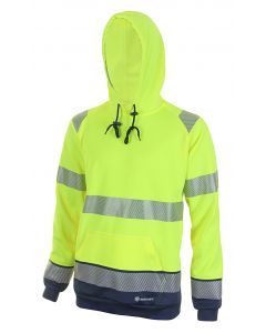BEESWIFT HIGH VISIBILITY  TWO TONE HOODY SATURN YELLOW / NAVY 3XL (PACK OF 1)